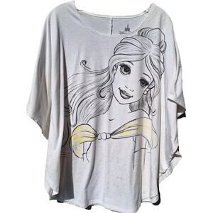 Disney Parks Princess Belle Beauty and the Beast Batwing T shirt  Top Size XL